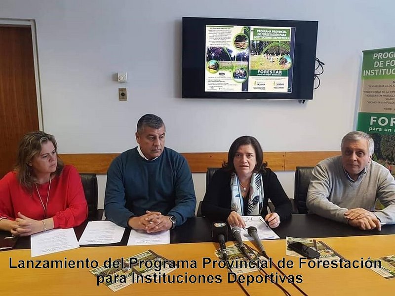Presentación del Programa Provincial de Forestación para Instituciones Deportivas